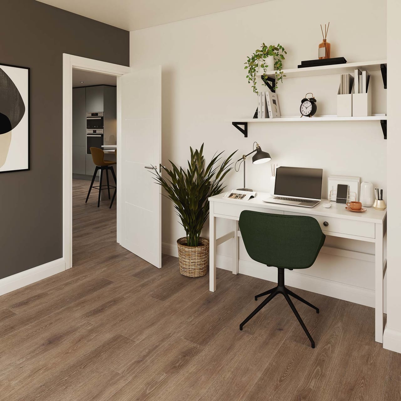 Smouldered Oak SB5W3083 | Commercial click LVT flooring from Amtico
